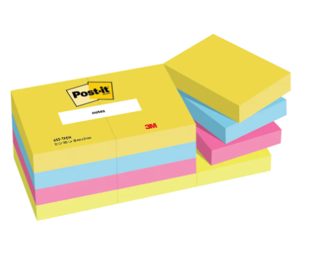 Post-it Notes, Energy Colours (Pack of 12)