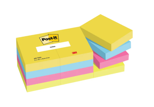 Post-it Notes, Energy Colours (Pack of 12)