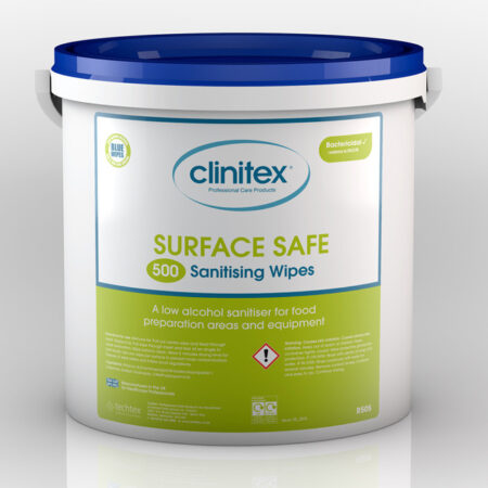 SURFACE SAFE SANITISING WIPES 1 X 500