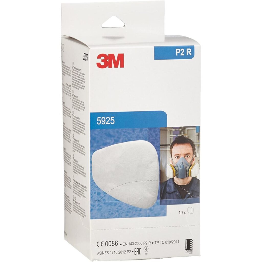 3M™ Particulate Filter 5925, P2 for 6000 and 6500 series, 10PR/PK