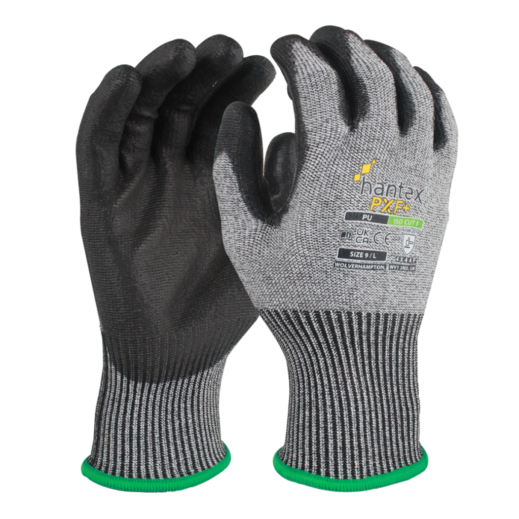 Hantex® PXF+ - ISO Cut F PU Palm offering very high protection against cuts and slashes