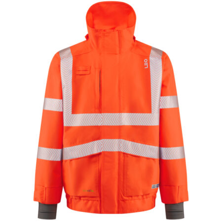 DARTMOOR Leo EcoViz 15K Performance+ Breathable Bomber Jacket Orange J05-O-LEO
