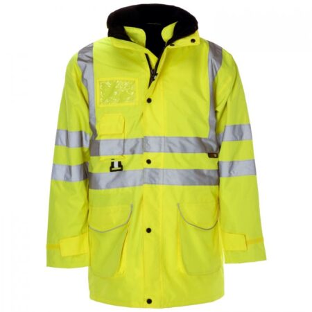 36401 Supertouch Hi Vis Yellow 7 in 1 Parka gives you plenty of layering options
