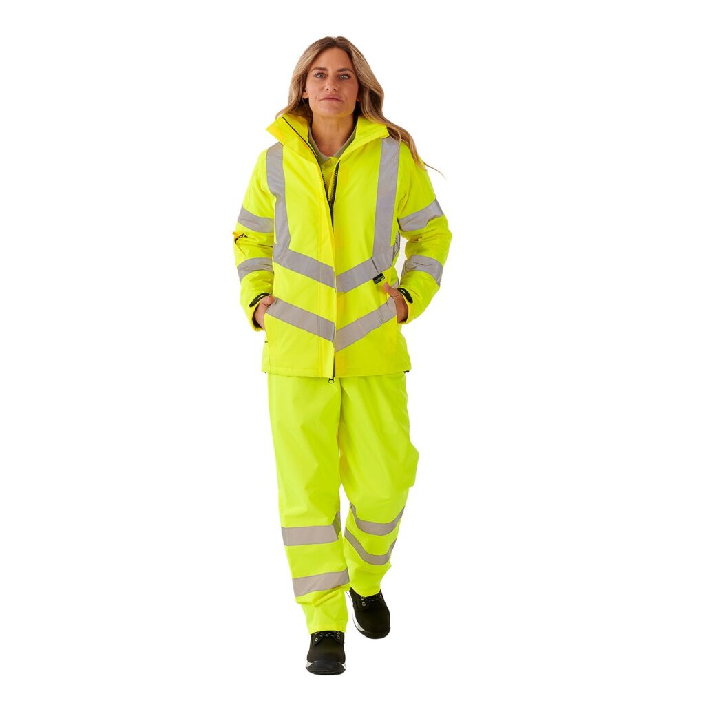 Kamela - Supertouch Ladies Hi Vis Padded Jacket Yellow