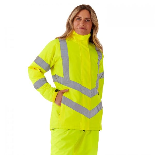 Kamela - Supertouch Ladies Hi Vis Padded Jacket Yellow