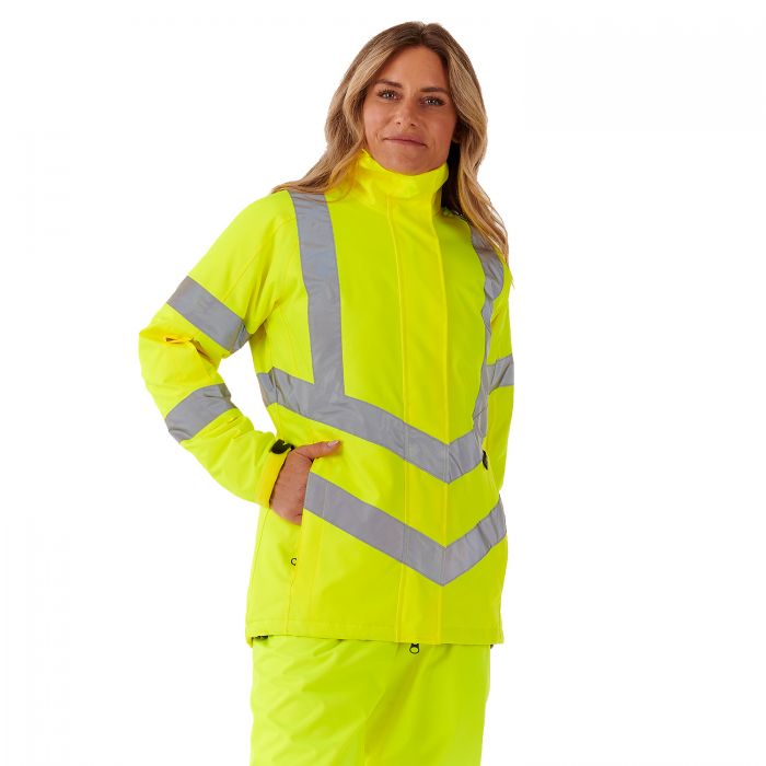 Kamela - Supertouch Ladies Hi Vis Padded Jacket Yellow