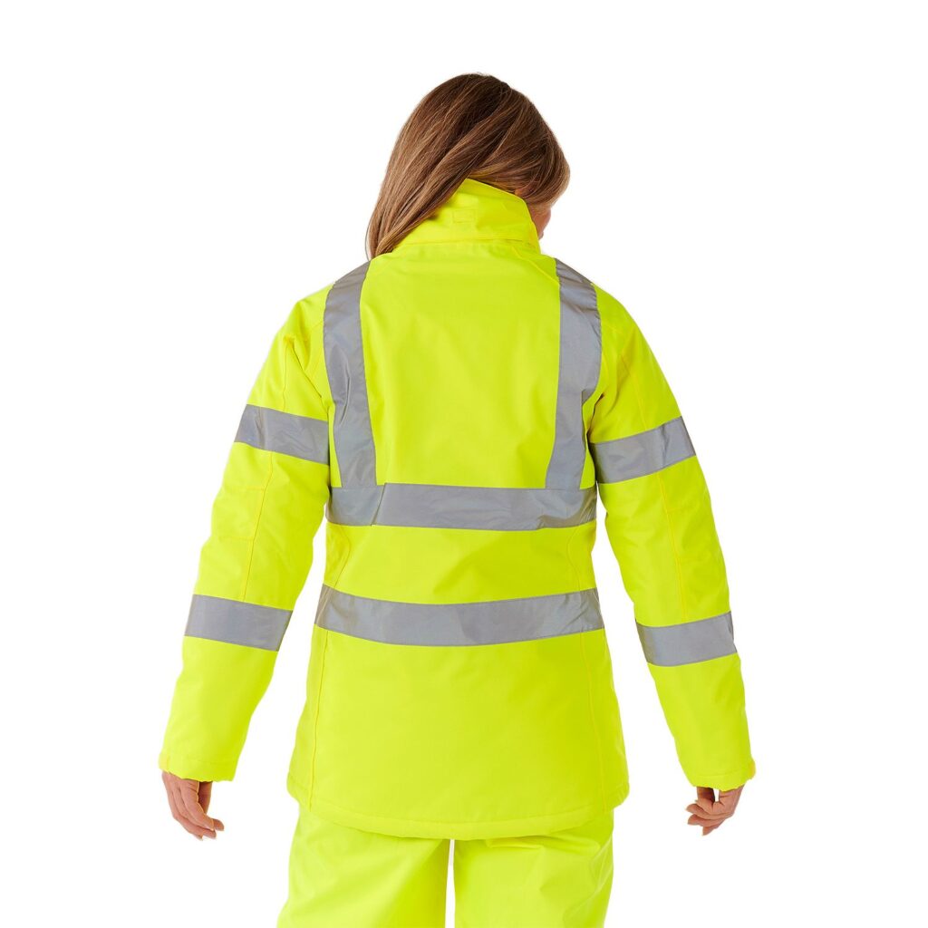 Kamela - Supertouch Ladies Hi Vis Padded Jacket Yellow