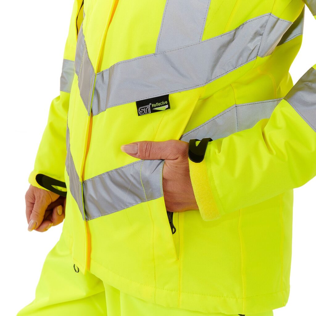 Kamela - Supertouch Ladies Hi Vis Padded Jacket Yellow