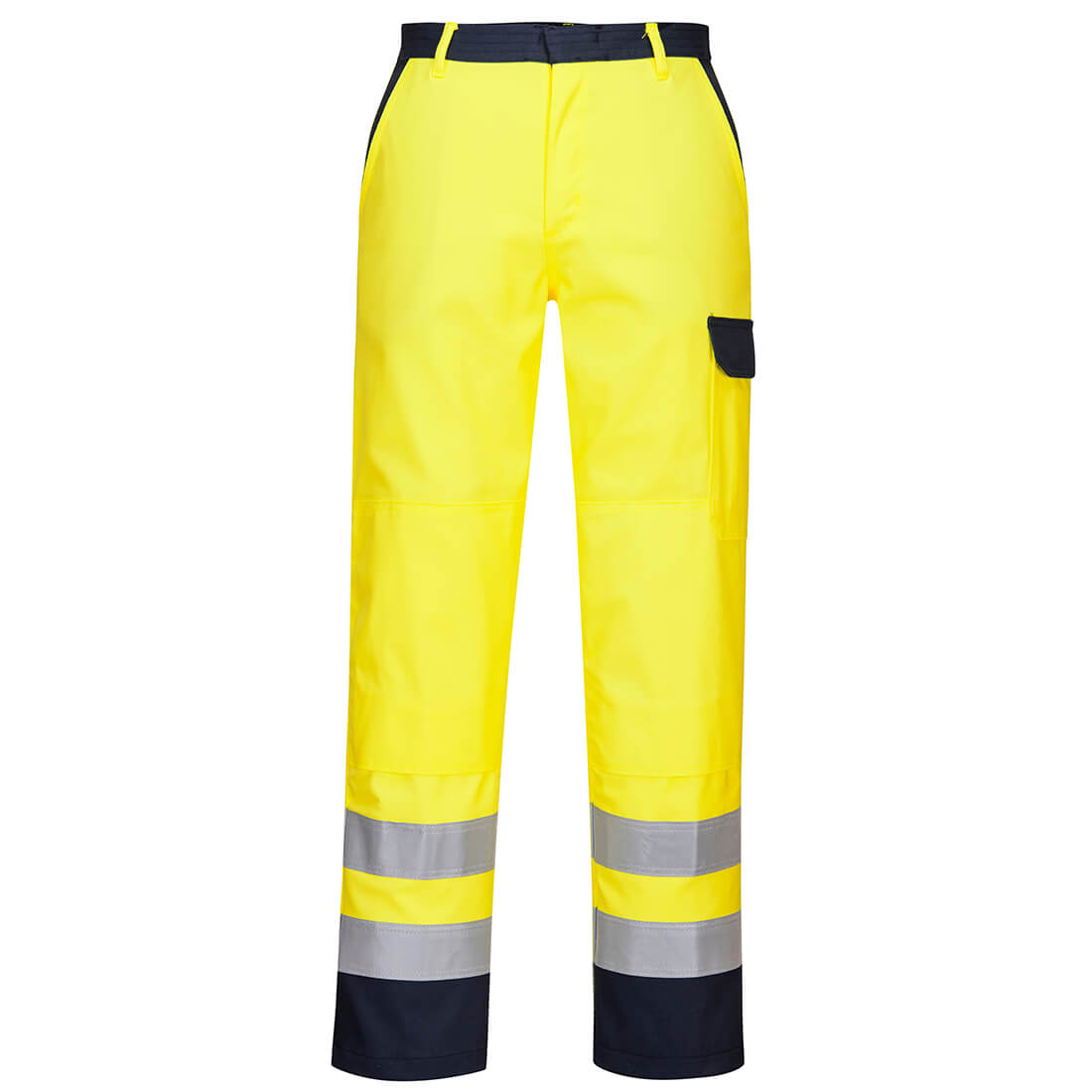 FR92 - Bizflame Work Hi-Vis Trousers Yellow - Image 1