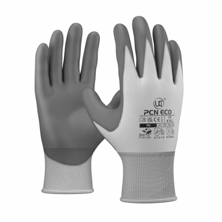 PU RECYCLED PLASTIC PNC ECO GLOVES £1.17/pair sold in packs of 12