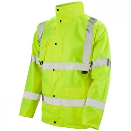 35B41  Hi-Vis Yellow Vapour Shield 4.4 Breathable Shell Jacket Interactive add bodywarmer for added warmth