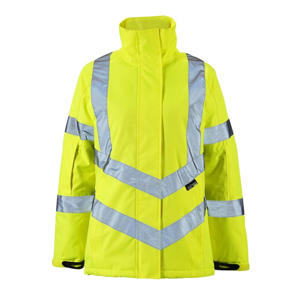 Kamela - Supertouch Ladies Hi Vis Padded Jacket Yellow