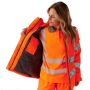 L05181 Kamela - Ladies Hi Vis Padded Jacket Orange - Image 7