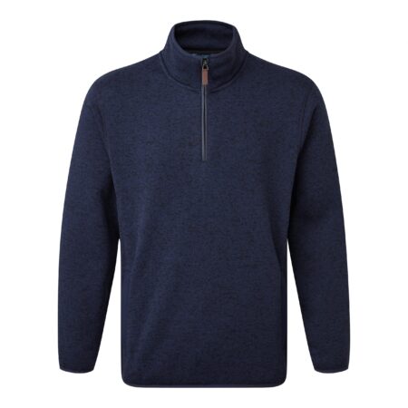238 - FORT EASTON PULLOVER-Zip Fleece  hard-wearing knitted marl. - Image 3