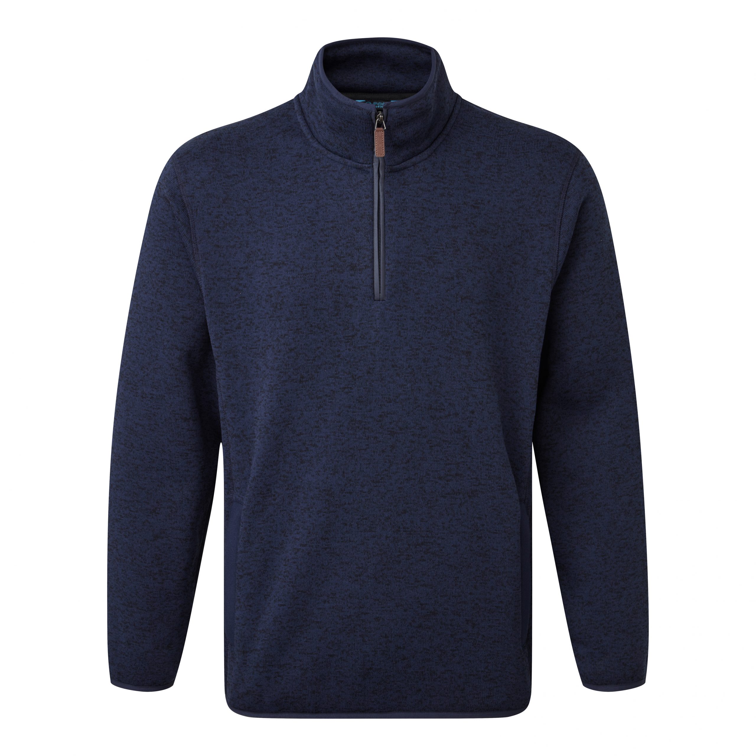 238 - FORT EASTON PULLOVER-Zip Fleece  hard-wearing knitted marl. - Image 3