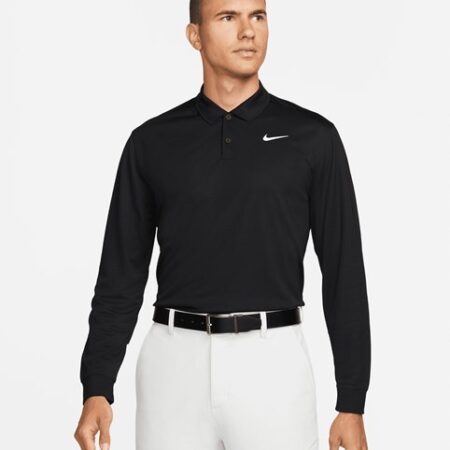DN2344-NK354 Nike Dri-FIT Victory solid long sleeve polo