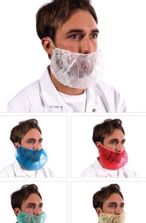Supertouch 15200 - Non Woven Beard Snood Colours available Blue | Green | Red | White | Yellow (1000)