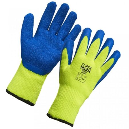 1041 Supertouch Topaz® Cool Gloves-Cool Soft Polyester liner With a textured latex palm for superb grip