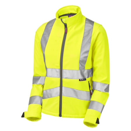 SJL01-Y-LEO  Honeywell ISO 20471 Class 2 Women's Softshell Jacket Yellow
