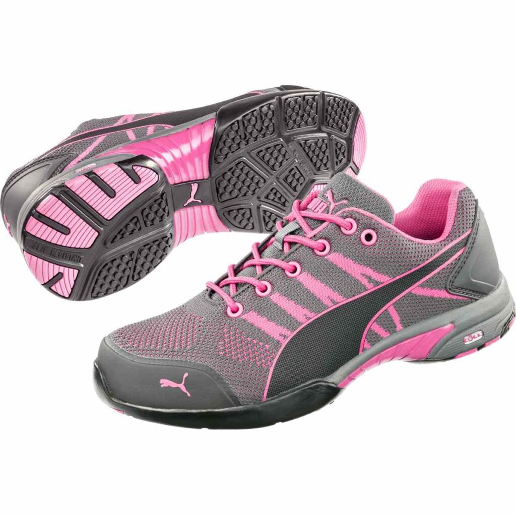 PUMA SAFETY CELERITY KNIT PINK LOW WNS S1 HRO SRC
