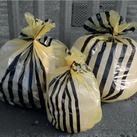 FAYB/5 Tiger Stripe Medium Duty Clinical Waste Sacks (90L)