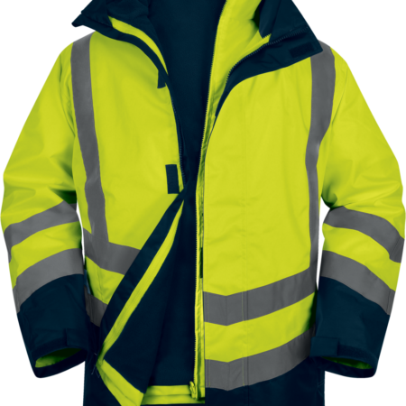 OPTIMUM3 Waterproof and warm 5-in-1 parka with removable jacket Orange - Image 2