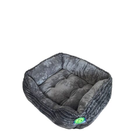 Ribbed grey pet bed- Large (71cmX58cmX23cm) - Image 5