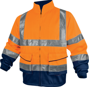 Delta Plus PHVE2 Universal work jacket with added style for day and night visibility Orange