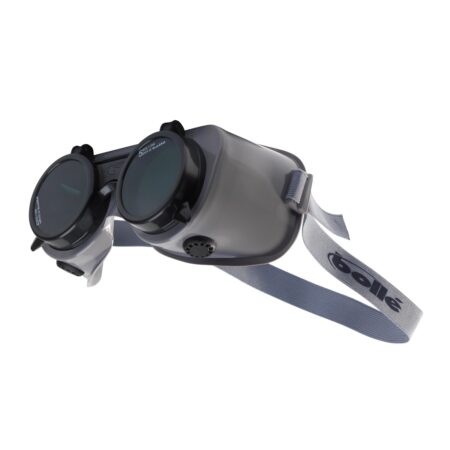 BOLLE COVRP5 Flip-up lenses with mineral welding filter shade 5 lens - Grey PVC frame - Diameter 50mm