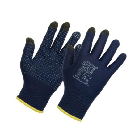 05111 Dotted Palm Touchscreen Grocer Glove - Navy