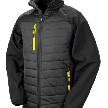 Result R237X Compass-Colour trim, softshell with on-trend padding for extra warmth. It is showerproof, breathable, and windproof. - Image 7