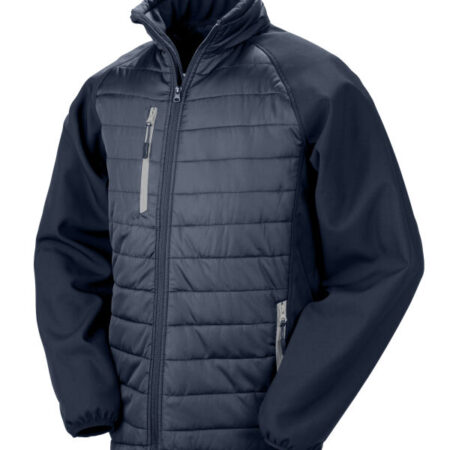 Result R237X Compass-Colour trim, softshell with on-trend padding for extra warmth. It is showerproof, breathable, and windproof. - Image 6