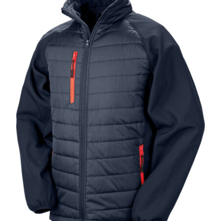 Result R237X Compass-Colour trim, softshell with on-trend padding for extra warmth. It is showerproof, breathable, and windproof. - Image 4