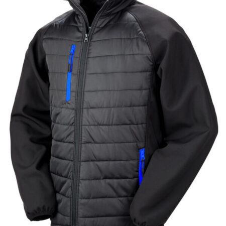 Result R237X Compass-Colour trim, softshell with on-trend padding for extra warmth. It is showerproof, breathable, and windproof. - Image 8