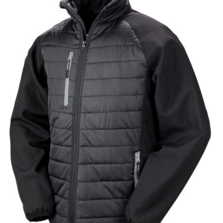 Result R237X Compass-Colour trim, softshell with on-trend padding for extra warmth. It is showerproof, breathable, and windproof. - Image 13