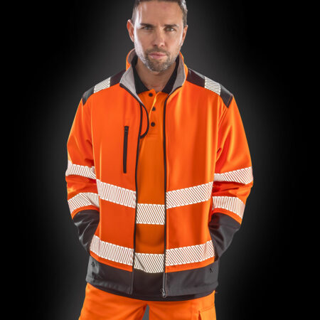 R476X Result Ripstop Safety Softshell 3-layer,  durable water-repellent finish. Breathable. Windproof - Image 4