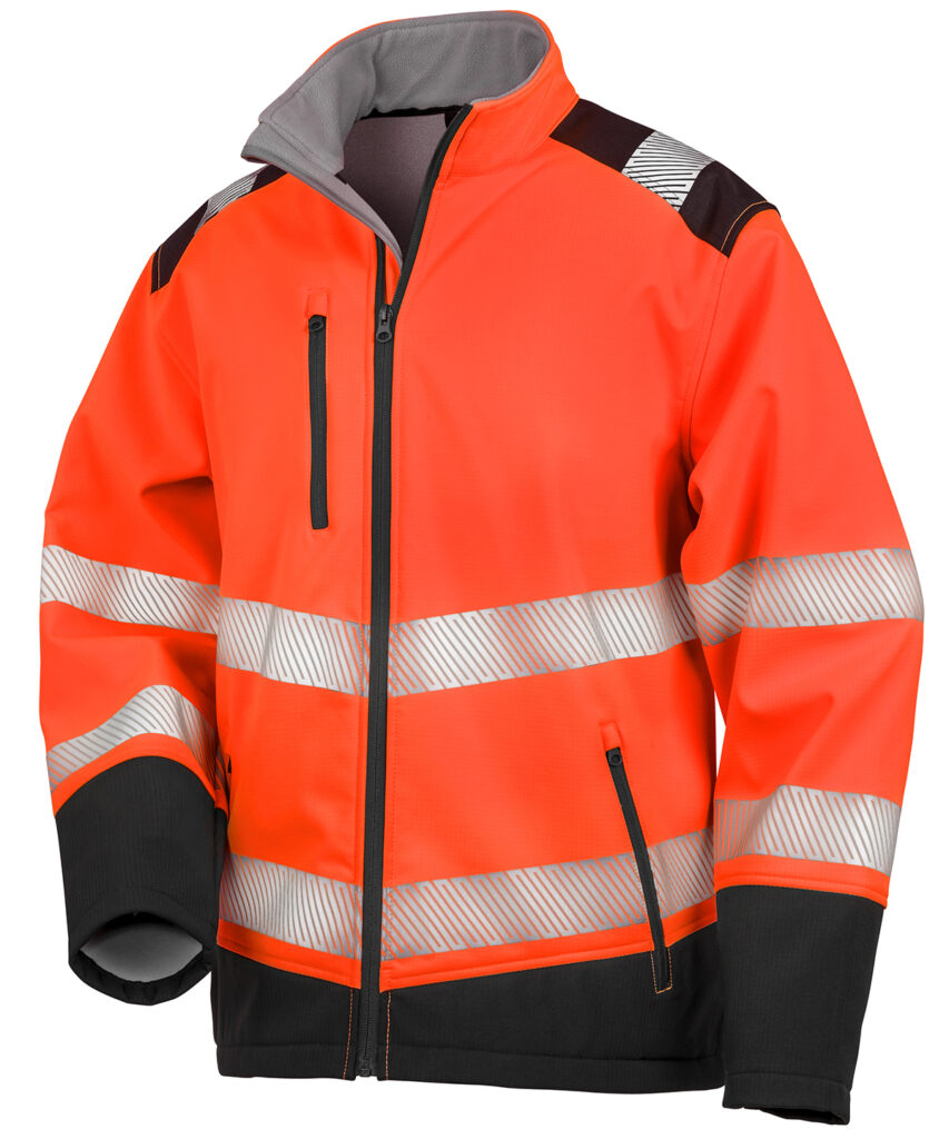 R476X Result Ripstop Safety Softshell 3-layer, durable water-repellent finish. Breathable. Windproof
