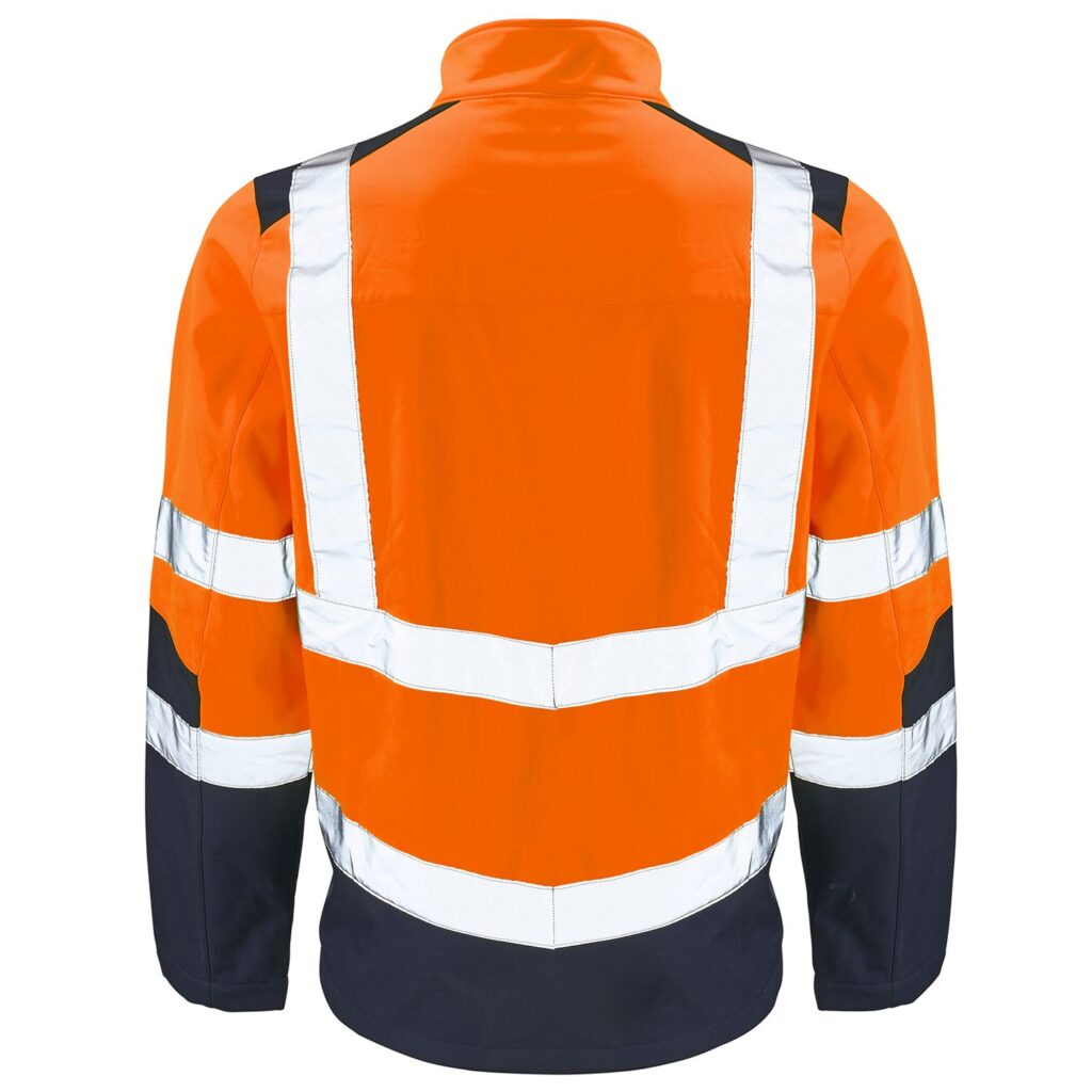 1051891 - Supertouch Hi Vis 2 Tone Orange Softshell Jacket RIS-3279-TOM