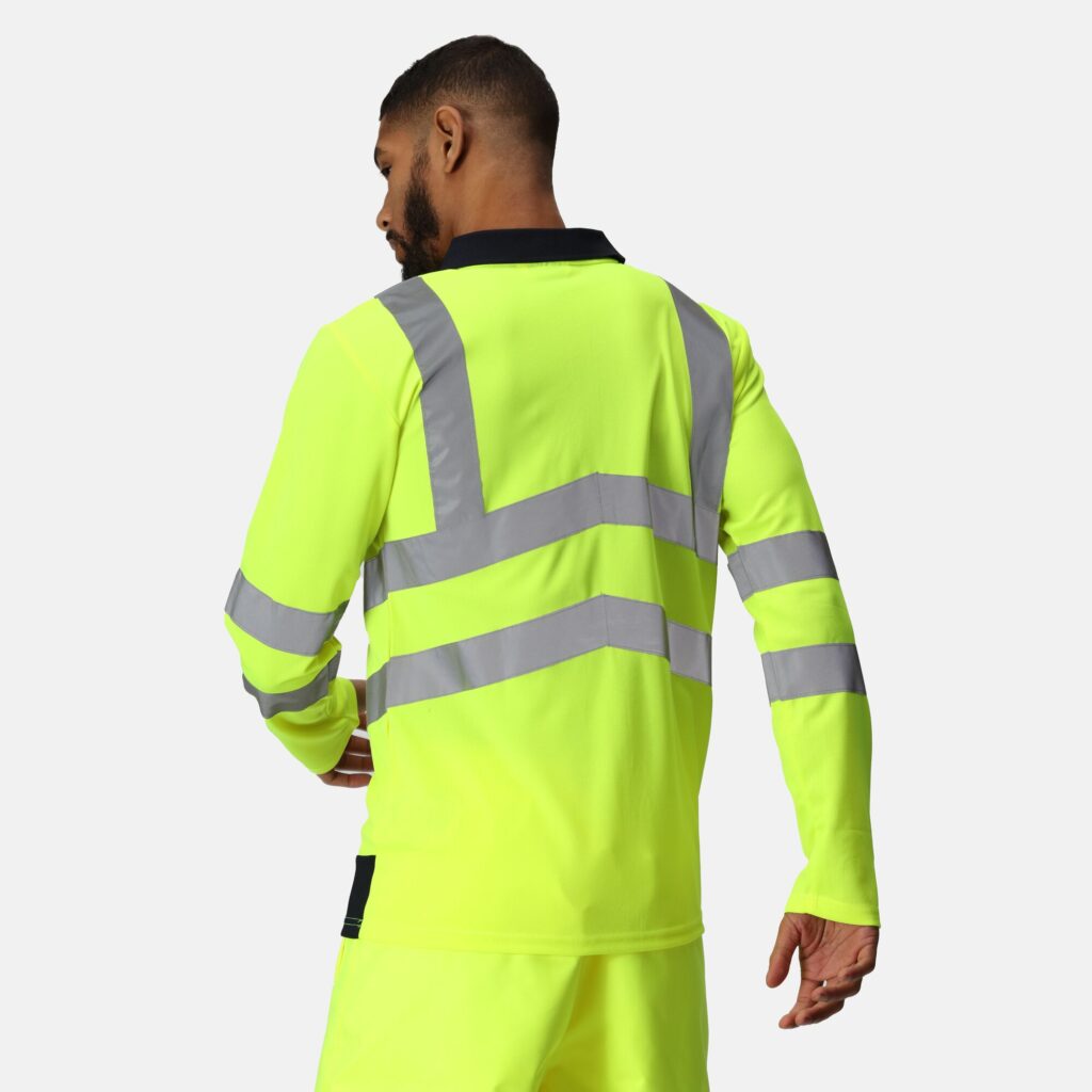 TRS192 Regatta Pro hi-vis ls polo shirt quick-drying fabric, with great moisture-wicking performance