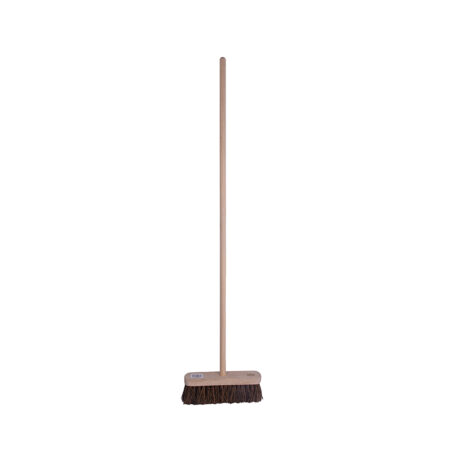 102864 10" Wooden Broom Soft Bristles & 47" Handle
