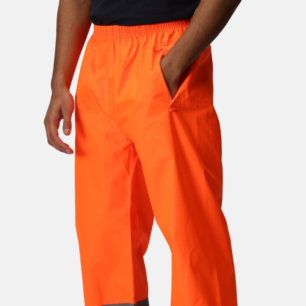 TRW505 Regatta Hi-vis pro Waterproof and breathable Isotex 10000 overtrousers Orange
