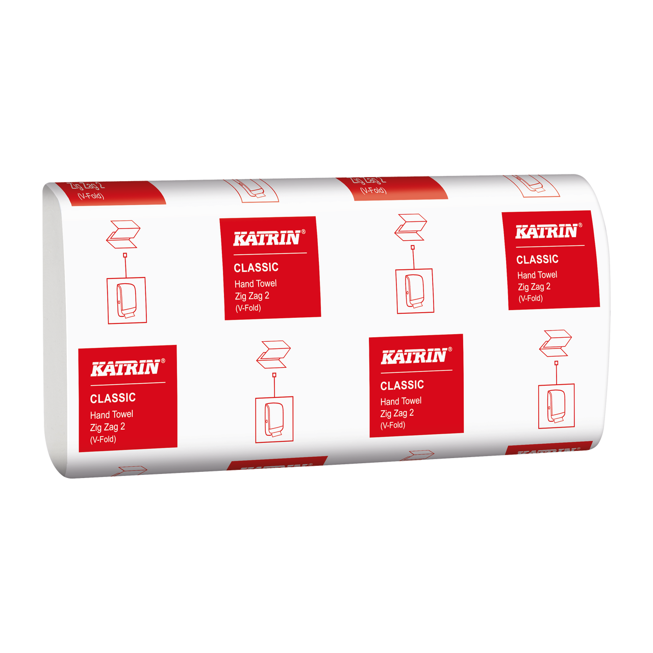 Katrin Interfold White Hand Towels 2Ply 35298 (Case 4000 Towels)