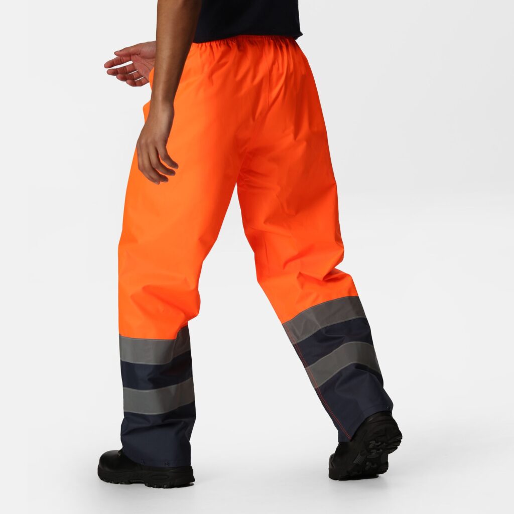 TRW505 Regatta Hi-vis pro Waterproof and breathable Isotex 10000 overtrousers Orange
