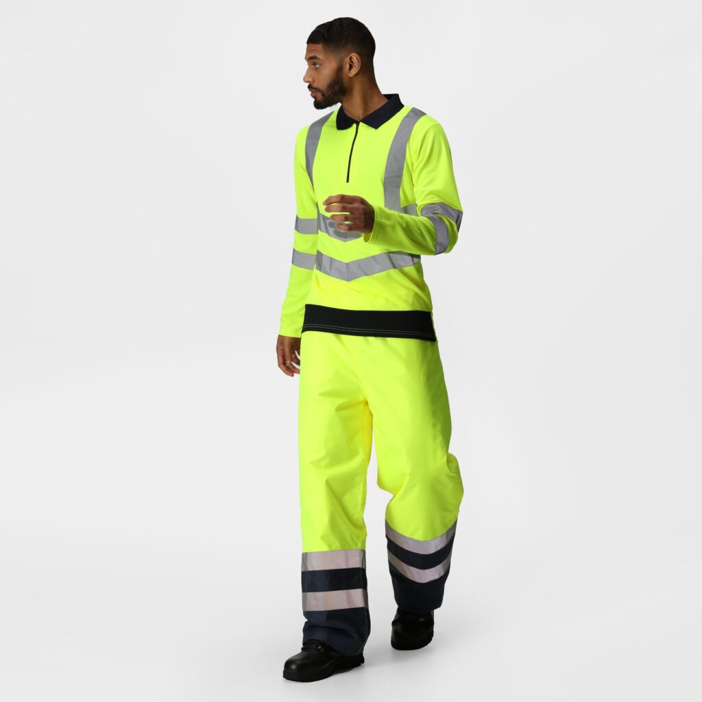 TRS192 Regatta Pro hi-vis ls polo shirt quick-drying fabric, with great moisture-wicking performance