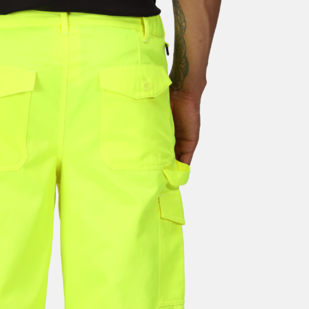 TRJ524R Regatta Pro hi-vis cargo trousers,  packed with pockets, hard-wearing - Image 7