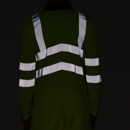 TRS192 Regatta  Pro hi-vis ls polo shirt quick-drying fabric, with great moisture-wicking performance - Image 3