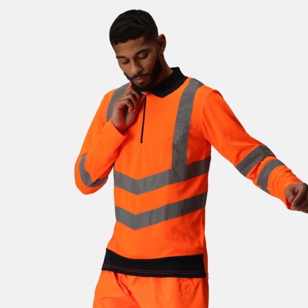 TRS192 Regatta  Pro hi-vis ls polo shirt quick-drying fabric, with great moisture-wicking performance