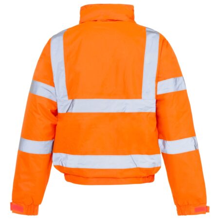 Promo Hi Vis Orange Bomber Jacket - Image 3