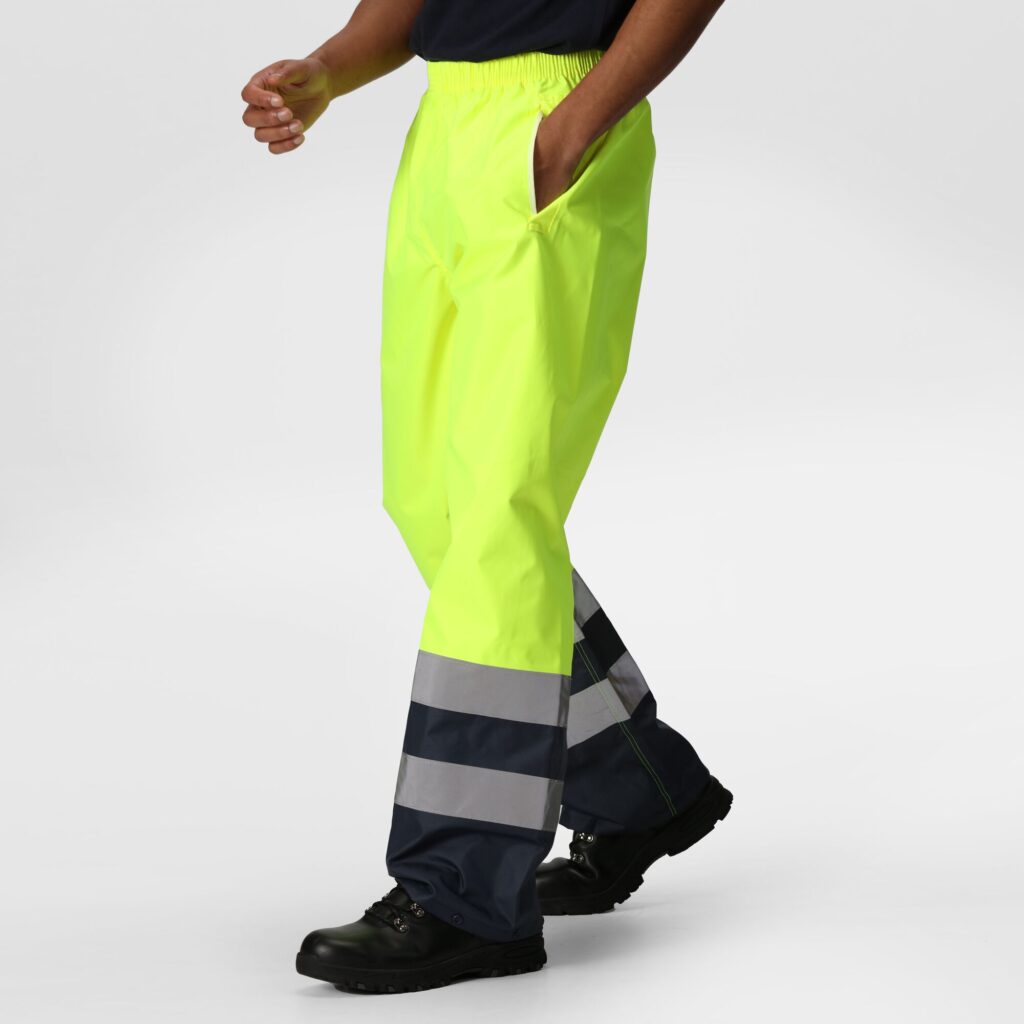 TRW505 Regatta Hi-vis pro Waterproof and breathable Isotex 10000 overtrousers