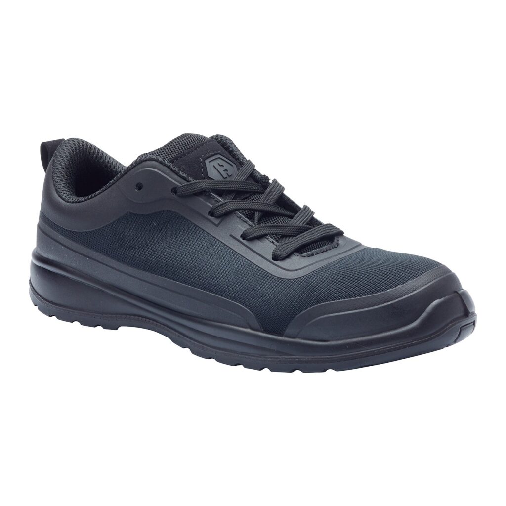 Blackrock CF19 (Memphis) is a lightweight, S1-P SRC unisex black safety trainer